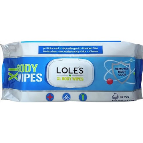 Lole's XL Body Wipes Μαντηλάκια για Κατακλίσεις 48τμχ