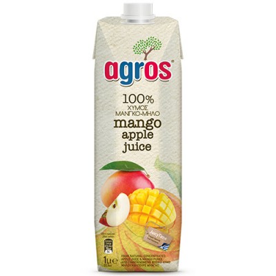AGROS 1lt ΜΑΝΓΚΟ-ΜΗΛΟ ΦΥΣ. ΧΥΜΟΣ