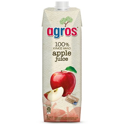 AGROS 1lt ΜΗΛΟ ΦΥΣΙΚΟΣ ΧΥΜΟΣ