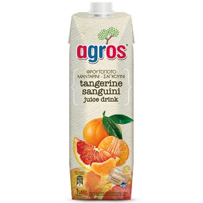 AGROS 1lt ΜΑΝΤΑΡΙΝΙ-ΣΑΓΚΟΥΙΝΙ ΦΡΟΥΤΟΠΟΤΟ