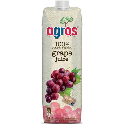 AGROS 1lt RED GRAPE ΦΥΣΙΚΟΣ ΧΥΜΟΣ