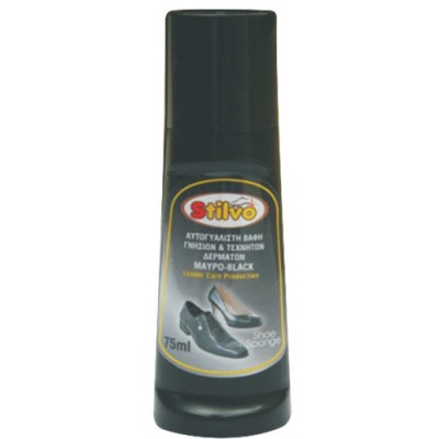 STILVO ΑΥΤΟΓΥΑΛΙΣΤΟ ΥΓΡΟ ΥΠΟΔ/ΤΩΝ 75ml μαύρο (ΕΛ) STILVO ΑΥΤΟΓΥΑΛΙΣΤΟ ΥΓΡΟ ΥΠΟΔ/ΤΩΝ 75ml μαύρο (ΕΛ)