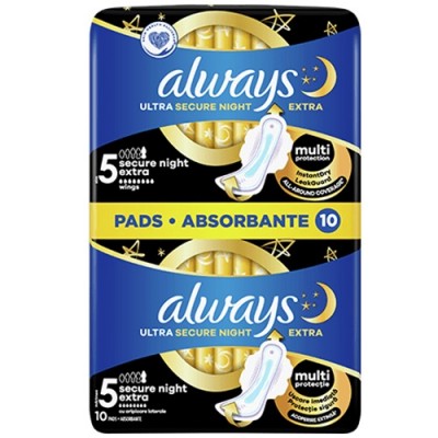 ALWAYS DUO SECURE NIGHT EXTRA ULTRA 10τεμ (ΕΛ)