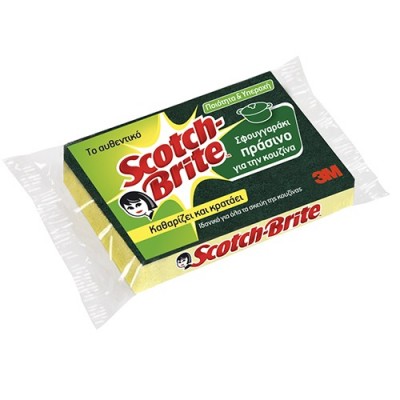 SCOTCH-BRITE σφουγγαράκι πράσινο κουζίνας (ΕΛ) SCOTCH-BRITE σφουγγαράκι πράσινο κουζίνας (ΕΛ)