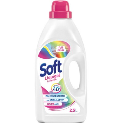 SOFT υγρό πλυντηρίου 50 μεζούρες 2,25lt color