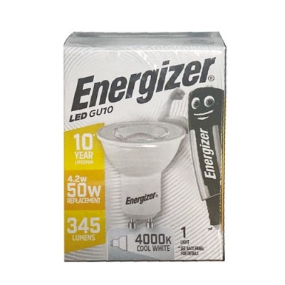 ENERGIZER LED GU10 4,2W COOL WHITE 4000K