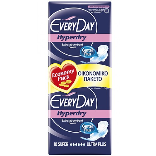 EVERYDAY σερβιέτες hyperdry 18τεμ super