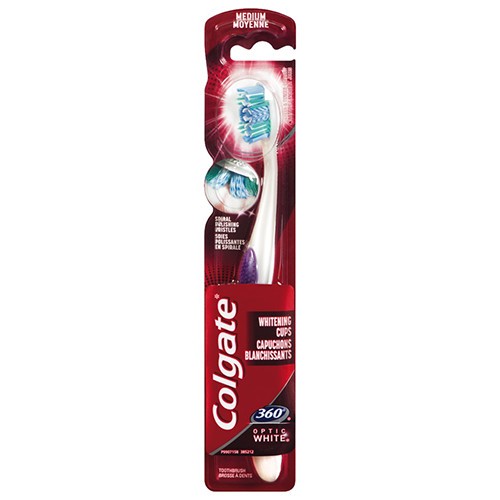COLGATE οδοντόβουρτσα 360° optic white medium