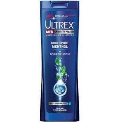 ULTREX shampoo 360ml (ΕΛ) men cool sport ULTREX shampoo 360ml (ΕΛ) men cool sport