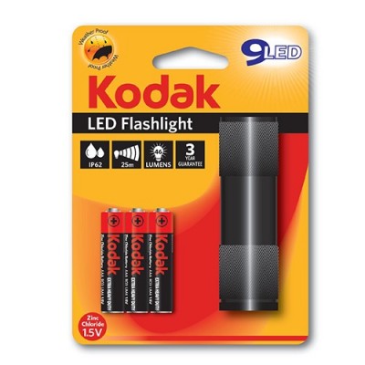 ΦΑΚΟΣ KODAK 9LED + ΜΠΑΤΑΡΙΕΣ (ΕΛ)
