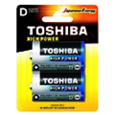 TOSHIBA HIGH POWER D ΜΠΑΤ 2τεμ ALKALINE