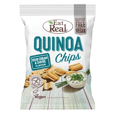 Τσιπς Κινόα Sour Cream EatReal 90g Τσιπς Κινόα Sour Cream EatReal 90g
