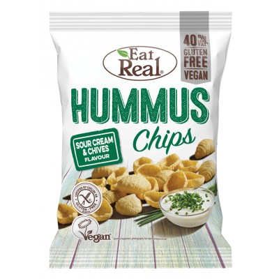 Τσιπς Χούμους Sour Cream Eat Real 110g Τσιπς Χούμους Sour Cream Eat Real 110g