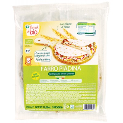 Piadina Ντίνκελ ΧΩΡΙΣ ΜΑΓΙΑ Probios 3x100g ΒΙΟ