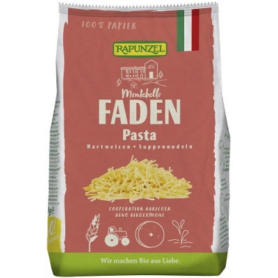 Φιδές λευκός από σιμιγδάλι για σούπα 250g Rapunzel BIO Φιδές λευκός από σιμιγδάλι για σούπα 250g Rapunzel BIO
