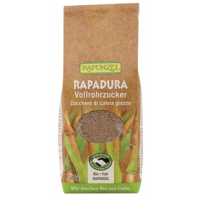 Ζάχαρη Ακατέργαστη Ζαχαροκάλαμου RAPADURA 500g Rapunzel BIO