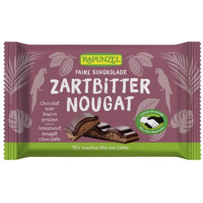 Σοκολάτα Μαύρη Νουγκάτ 100g Rapunzel ΒΙΟ