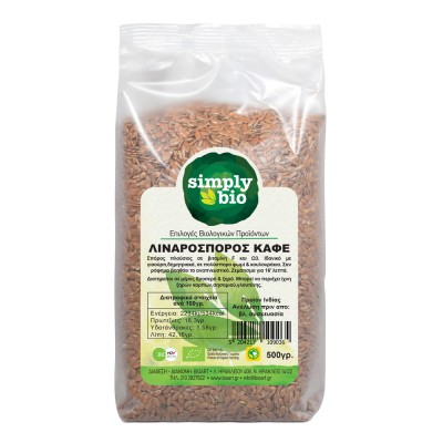 Λιναρόσπορος Καφέ Simply Bio 500g ΒΙΟ Λιναρόσπορος Καφέ Simply Bio 500g ΒΙΟ