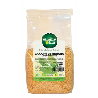 Ζάχαρη Demerara Simply Bio 500g ΒΙΟ