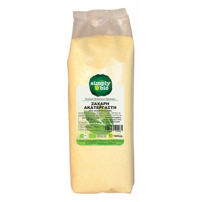 Ζάχαρη Ακατέργαστη Simply Bio 1kg ΒΙΟ