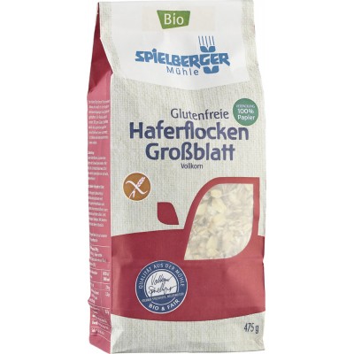 Νιφάδες Βρώμης Χονδρές ΧΩΡΙΣ ΓΛΟΥΤΕΝΗ Spielberger 475g BIO