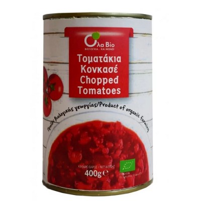 Τοματάκια σε κομμάτια (κον κασε) ΟλαΒΙΟ 400g ΒΙΟ