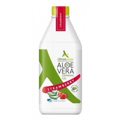 Αλόη Βέρα Gel με Φράουλα (πόσιμο) Litinas 1000ml BIO