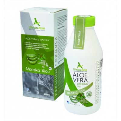 Αλόη Βέρα Gel με 15% Μαστίχα Χίου (πόσιμο) Litinas 500ml BIO