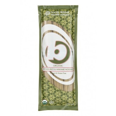 ΝΟΥΝΤΛΣ ΚΑΦΕ ΡΥΖΙ WAKAME King Soba 250g ΒΙΟ