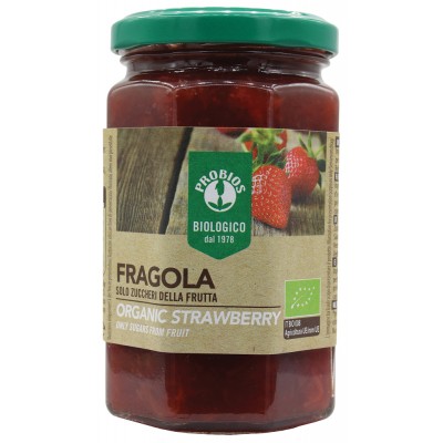 Μαρμελάδα Φράουλα ΧΩΡΙΣ ΖΑΧΑΡΗ Probios 330g ΒΙΟ