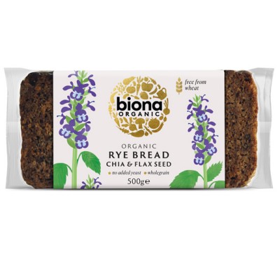 Ψωμί Σίκαλης με Chia & Λιναρόσπορο Biona 500g ΒΙΟ