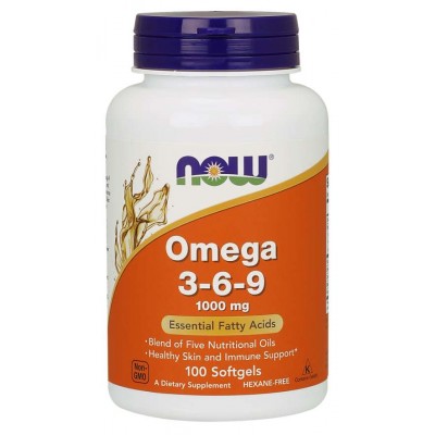 OMEGA 3-6-9 1000mg Now 100sgels