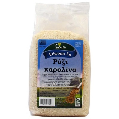 Ρύζι καρολίνα ΟλαΒΙΟ 500g ΒΙΟ