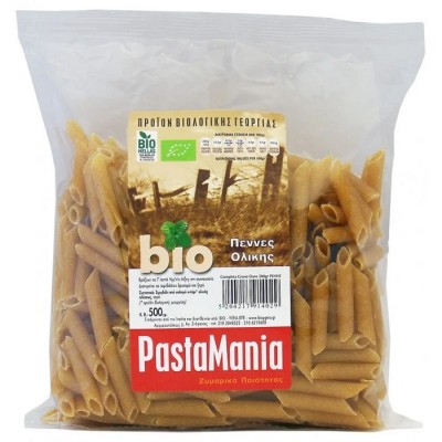 Πέννες ολικής άλεσης Pastamania 500g ΒΙΟ
