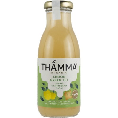 Ice Tea Πράσινο τσάι με λεμόνι Thamma 300ml ΒΙΟ