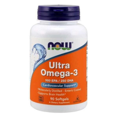ULTRA OMEGA-3 500mgEPA/250mgDHA Now 90Sgels
