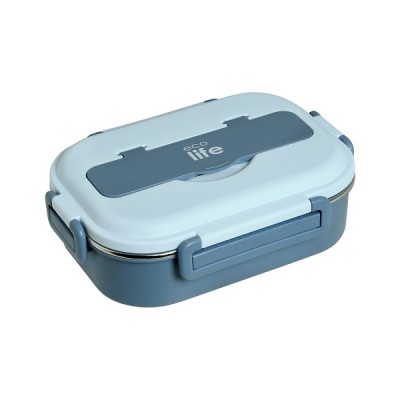 Φαγητοδοχείο 3 θέσεων γαλάζιο Ecolife 1Lt Ecolife 1Lt