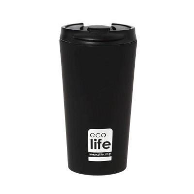 Ανοξείδωτο coffee thermos black matte Ecolife 370ml