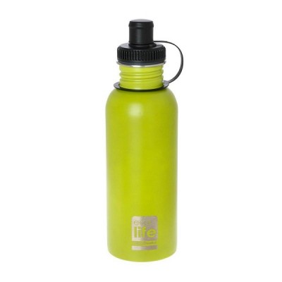 Ανοξείδωτο μεταλλικό μπουκάλι LIME MATTE Ecolife 600ml