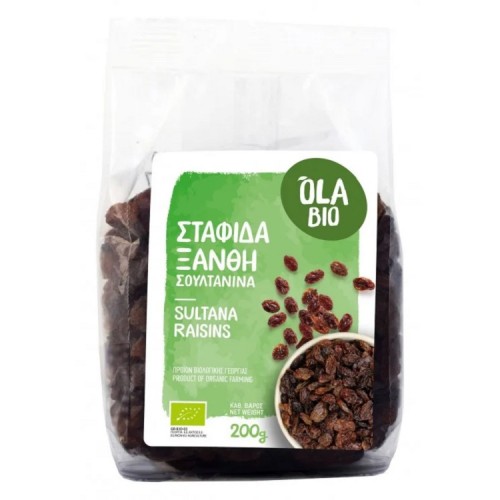 Σταφίδα Ξανθή Σουλτανίνα OlaBio 200g ΒΙΟ