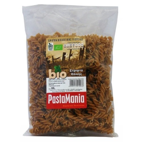 Στριφτό ολικής άλεσης Pastamania 500g ΒΙΟ