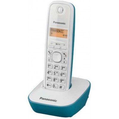 Ασύρματο Ψηφιακό Τηλέφωνο Panasonic KX-TG1611GRC Λευκό-Τυρκουάζ