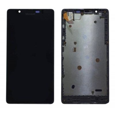 Γνήσια Οθόνη & Μηχανισμός Αφής Microsoft Lumia 540 Dual Sim με Πλαίσιο