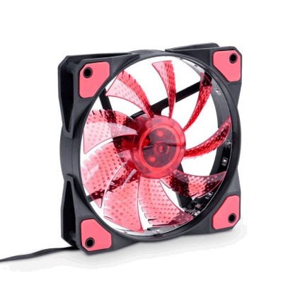 Case Fan Akyga AW-12C-BR 120mm Molex / 3-pin με 15 LED Κόκκινος Case Fan Akyga AW-12C-BR 120mm Molex / 3-pin με 15 LED Κόκκινος