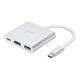 Hub Hoco HB14 Easy use USB-C με 3 Θύρες USB 3.0, USB-C PD, HDMI Ασημί 15cm Hub Hoco HB14 Easy use USB-C με 3 Θύρες USB 3.0, USB-C PD, HDMI Ασημί 15cm