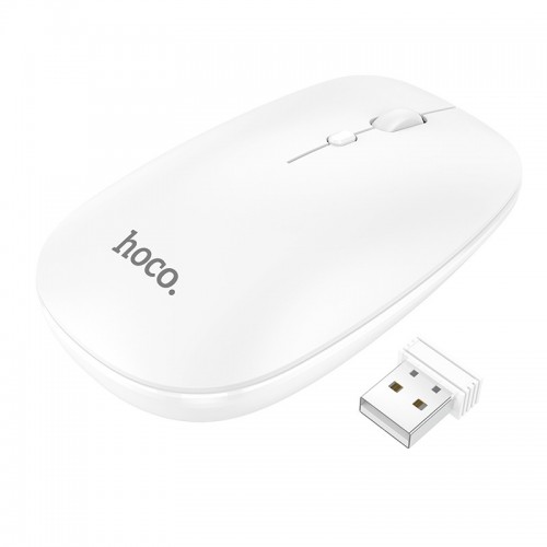 Bluetooth Ποντίκι Hoco GM15 Business Wireless Mouse με 3 Πλήκτρα Λευκό DPI 800-1200-1600