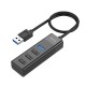 Hub USB Hoco HB25 4 in 1 Easy display USB3.0 σε USB3.0 x 1 και USB2.0 x 3 Μαύρο Hub USB Hoco HB25 4 in 1 Easy display USB3.0 σε USB3.0 x 1 και USB2.0 x 3 Μαύρο