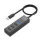 Hub USB-C Hoco HB25 4 in 1 Easy display USB-C σε USB3.0 x 1 και USB2.0 x 3 Μαύρο Hub USB-C Hoco HB25 4 in 1 Easy display USB-C σε USB3.0 x 1 και USB2.0 x 3 Μαύρο