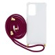 Θήκη Ancus Crossbody για Samsung SM-A336B Galaxy A33 5G Διάφανη με Κορδόνι Μπορντό Θήκη Ancus Crossbody για Samsung SM-A336B Galaxy A33 5G Διάφανη με Κορδόνι Μπορντό