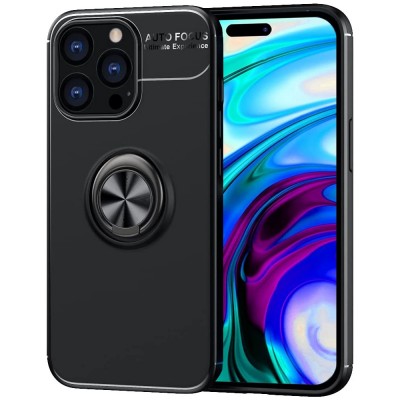 Θήκη Ancus AutoFocus Shockproof με Ring Holder για Apple iPhone 14 Pro Μαύρη Θήκη Ancus AutoFocus Shockproof με Ring Holder για Apple iPhone 14 Pro Μαύρη